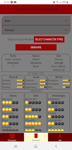 Android application City Characters screenshort