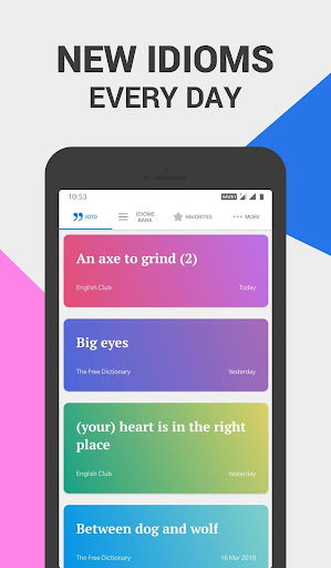 Idioms and Phrases - Learn Eng Screenshot 1 - AppWisp.com