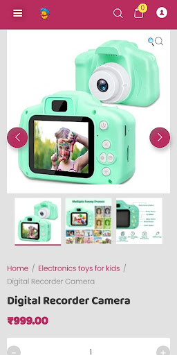 Toy store app Screen 2