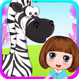 Bella playtime with baby zebra - girls pet game icon