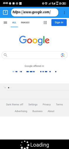 Android application Sky Browser screenshort