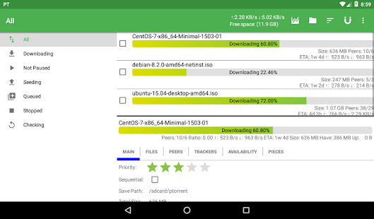 PTorrent - torrent application