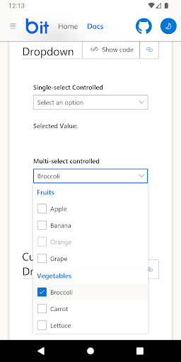Bit Blazor UI Demo Screen 3