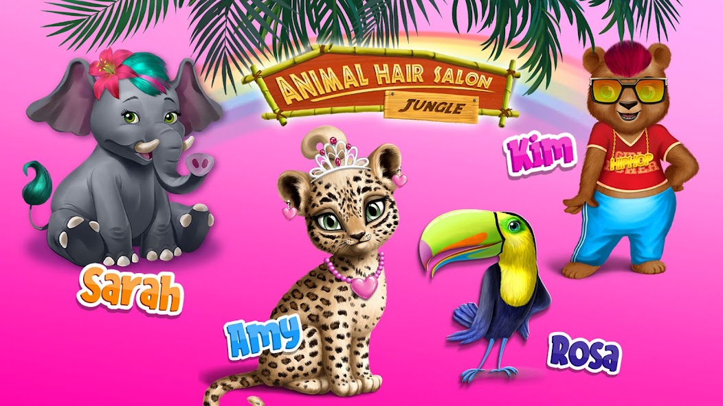 Jungle Animal Hair Salon banner
