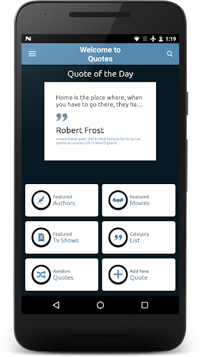 Android application Quotes.net screenshort