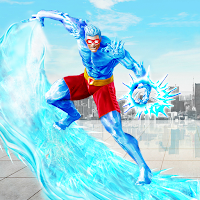 Snow Storm Tornado Ice Hero Super Hero Robot Games