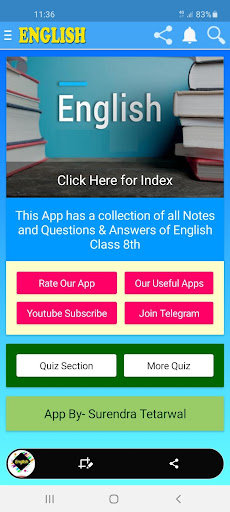NCERT 8th English Notes And Q  A App