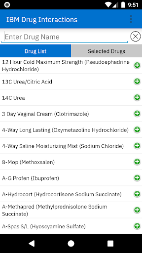 IBM Micromedex Drug Interact screenshot for Android