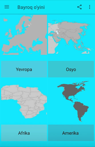 Android application Bayroq o'yini - 2020 screenshort