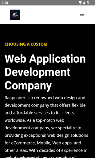 Raap Coder Screen 2