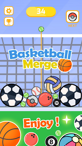 Android application Basketball & Watermelon merge screenshort