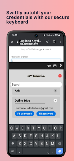 Android application Byteseal - Password Manager screenshort