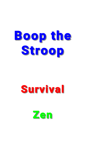 Android application Boop The Stroop screenshort