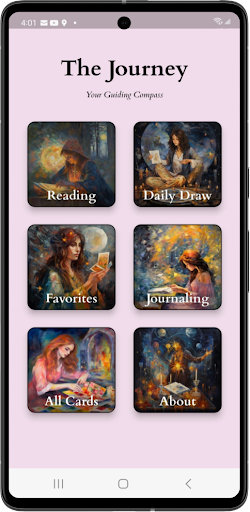 Android application The Journey Oracle Cards screenshort