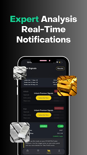 MarketPro: Trading Signals App Screen 2