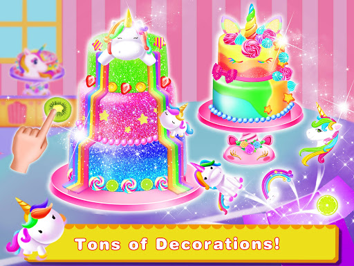 Rainbow Unicorn Cake Maker u2013 Kids Cooking Games apktram screenshots 4