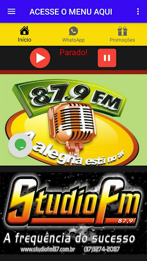 Android application Rádio Studio FM 2019 screenshort
