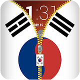 South Korea Flag Zipper Locker icon