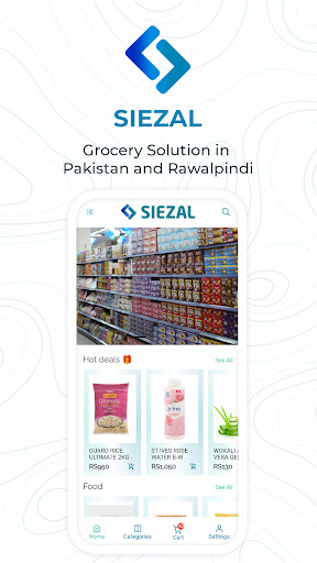Android application Siezal screenshort