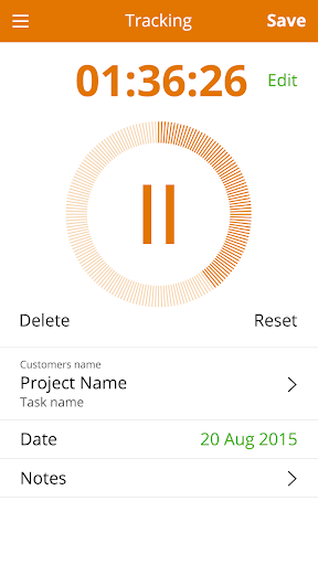 Zistemo® - Time Tracking Screen 2