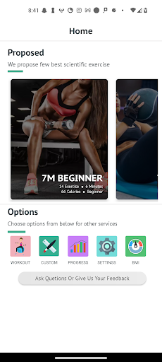 7 Minutes PowerFit Screen 3