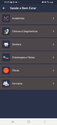 Android application Achei Seabra screenshort