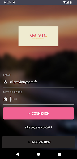 Android application KM VTC screenshort