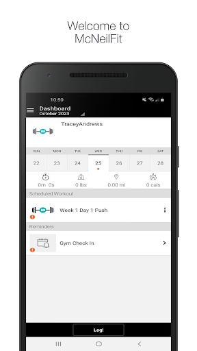 Android application McNeilFit screenshort