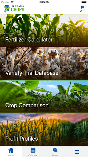 Android application Alabama Crops screenshort