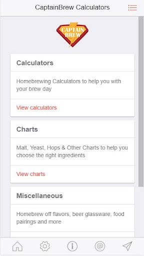 CaptainBrew Recipe Builder  Homebrew Calculators