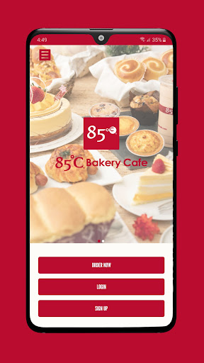 Android application 85C Bakery Cafe screenshort