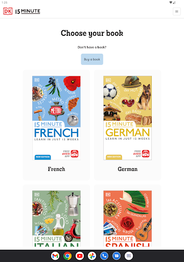 Screenshot of DK 15 Minute Language Course