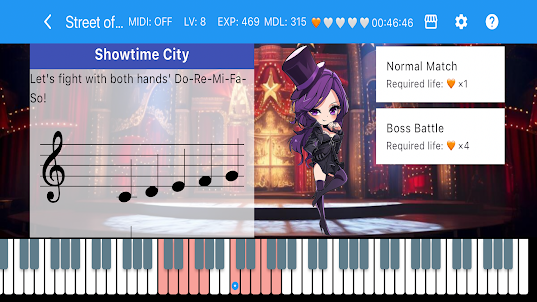 Piano Score Fighter