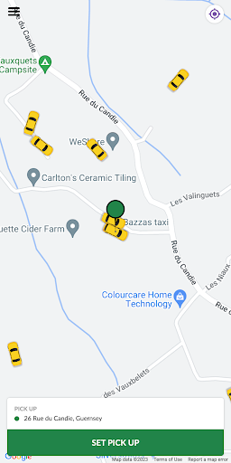Android application Guernsey Taxi App screenshort