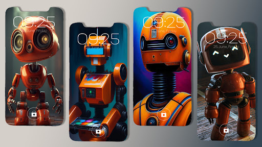 Cute Robot Wallpapers Screen 2