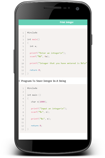 C Programming with Examples Screen 3