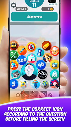 Bubble Quiz Icons - Screenshot 2