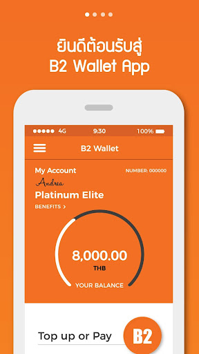 Android application B2 Wallet screenshort