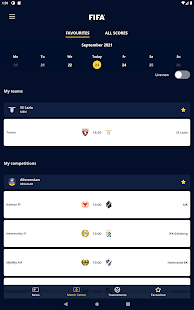 FIFA - Torneos, noticias y resultados de fútbol Screenshot