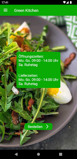 Android application Green Kitchen screenshort