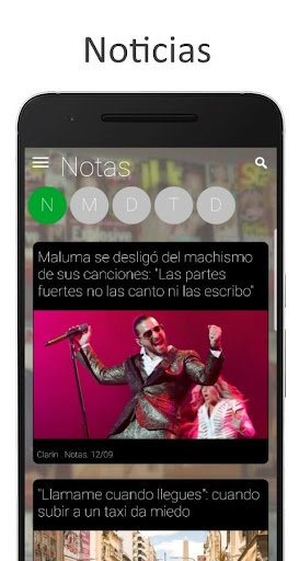Android application Noticias y tendencias screenshort