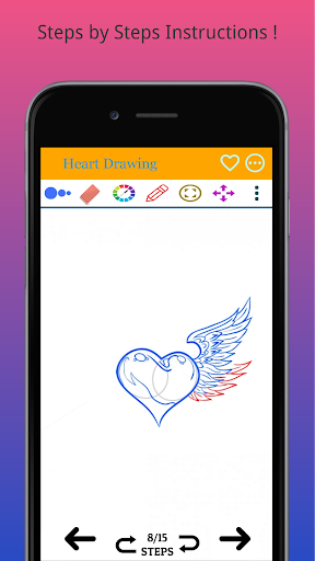 How to Draw Heart Step by Step Screenshot 2 - AppWisp.com