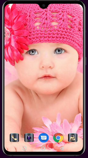 Android application Cute Baby Wallpaper screenshort