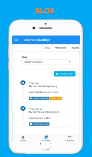 Dinkhoo eCollege Screen 3