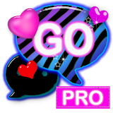 Zebra Love Theme for GO SMS icon