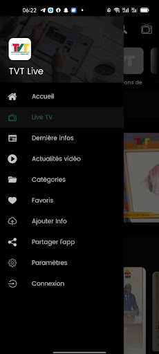 Android application TVT Live screenshort