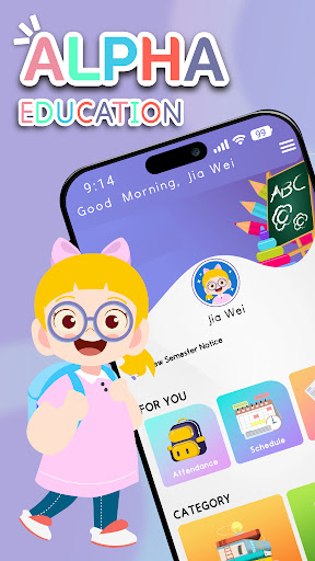 Android application AlphaEdu: Parents screenshort