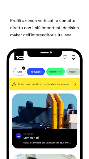 Dieci App Screen 2