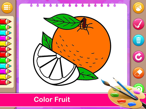 Fruits Coloring & Drawing Book Screen 3