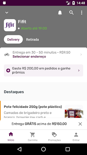 Android application Fifit Food screenshort